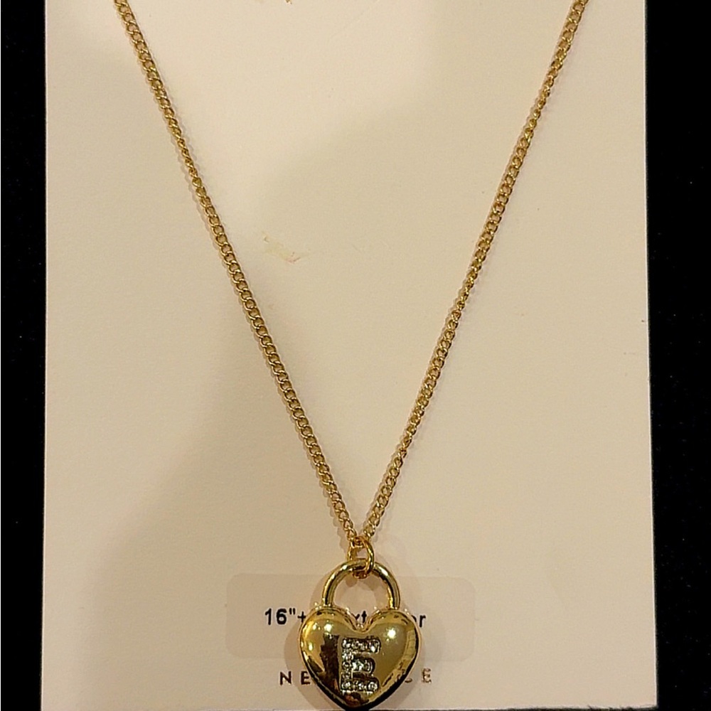 LC Lauren Conrad Gold-Tone Heart Locket Necklace with Initial Accent